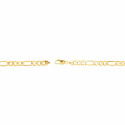 CH632:288303:P 10kt Yellow 7mm Figaro 18" Chain

