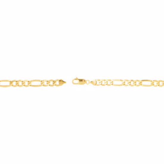 CH632:288303:P 10kt Yellow 7mm Figaro 18" Chain
