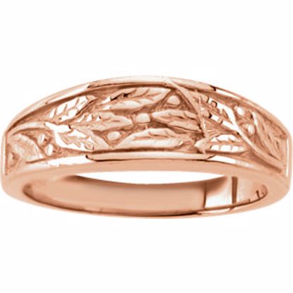 5120:84106:P 14kt Rose 6.25mm Ladies Duo Design Band