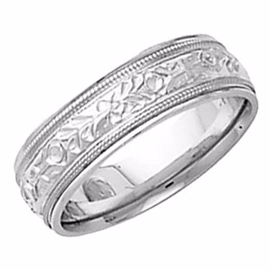 50577:277888:P Comfort-Fit Milgrain Band