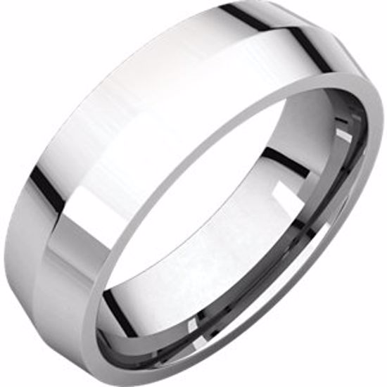 KER9:299546:P Platinum 6mm Knife Edge Comfort Fit Band