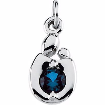 83170:100125:P 14kt White September Mother and Child® Charm