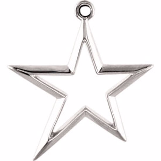 83015:100001:P Metal Fashion Star Pendant Dangle