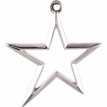 83015:100002:P Metal Fashion Star Pendant Dangle