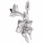 82164:100002:P 14kt White Flower Design Brooch