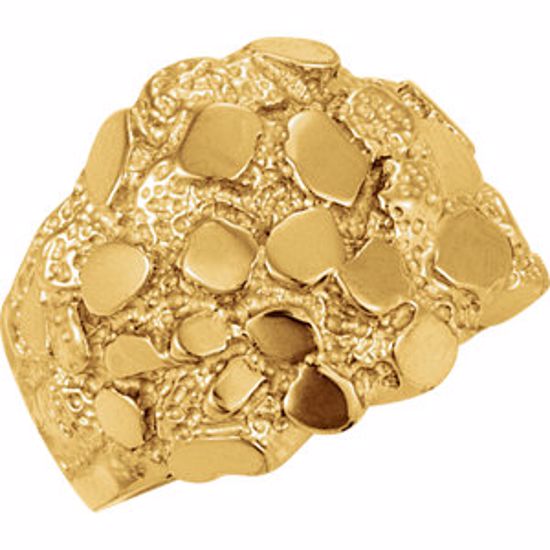 5155:6265:P 18kt Yellow Nugget Ring