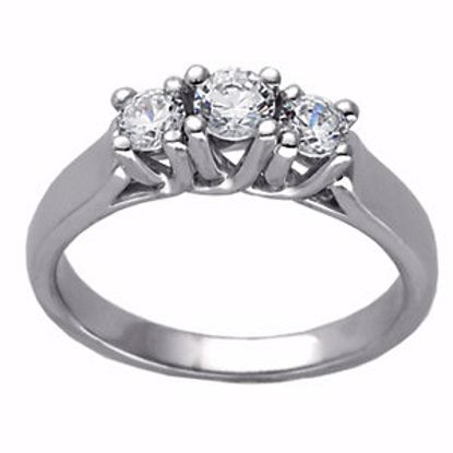 64154:20730:P Three-Stone Engagement Ring