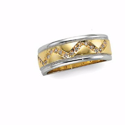 63897:100515:P 1/5 CTW Two Tone Diamond Duo Band
