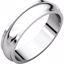 HRE8.5:167550:P 10kt White 5mm Half Round Edge Band