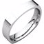 SQR11:276446:P Platinum 4mm Square Comfort Fit Band