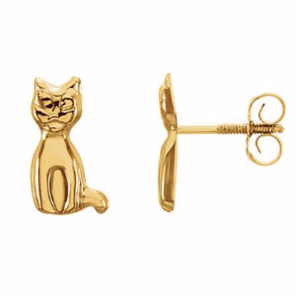 19123:1243380:P Youth Cat Earrings