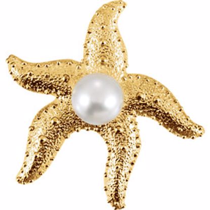 64308:100565:P South Sea Cultured Pearl Starfish Brooch