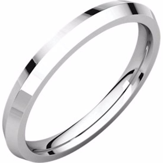 KER5:259510:P Platinum 2.5mm Knife Edge Comfort Fit Band