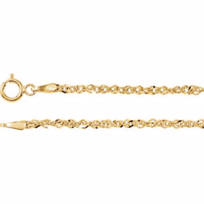 CH765:100001:P 14kt Yellow 1.75mm Sparkling Singapore 7.5" Chain
