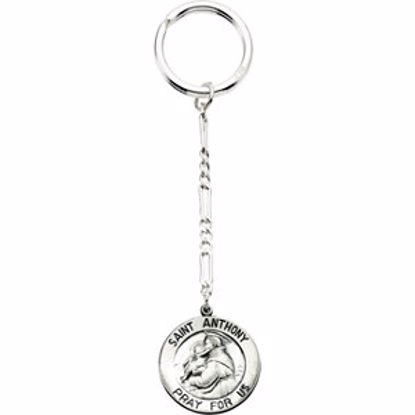 R16881KIT:165088:P Sterling Silver 23mm St. Anthony Key Chain