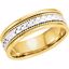 50636:40023:P 14kt White & Yellow 6.75mm Hand Woven Band Size 6