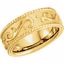 50383:289944:P 10kt Yellow Scroll Design Band Size 5