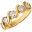 64607:50781:P 14kt Yellow Forever Classic™ Moissanite 5-Stone Anniversary Ring