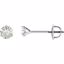 64846:291287:P Charles & Colvard Moissanite® 3-Prong Threaded Post Stud Earrings