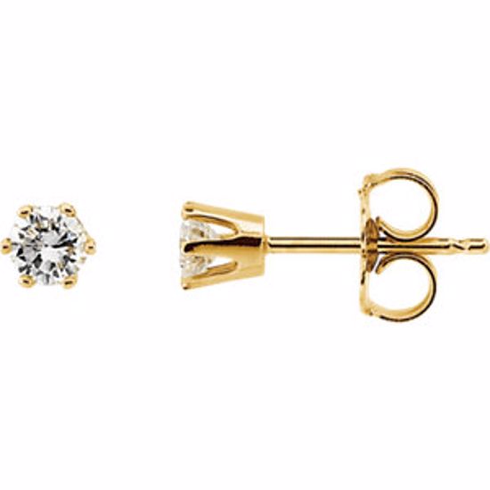 62861:2796690:P 1/4 CTW Diamond Friction Post Stud Earrings