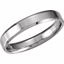50672:60006:P 14kt White 4mm Beveled Edge Comfort-Fit Band Size 7.5