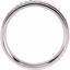 50673:60002:P 14kt White 6mm Comfort Fit Band Size 5.5