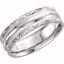 50675:60015:P 14kt White 6mm Comfort-Fit Band Size 12