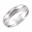 50678:5007:P 14kt White 6mm Patterned Band Size 12