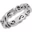 50539:100006:P 14kt White 4.5mm Band Size 5.5