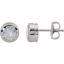 62089:2904580:P Charles & Colvard Moissanite® Bezel Stud Earrings