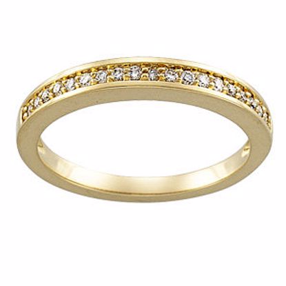 64722:60003:P 14kt Yellow 1/3 CTW Diamond Band for 3.8mm Engagement Ring 