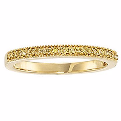 64768:60001:P 14kt Yellow 1/8 CTW Yellow Diamond Anniversary Band