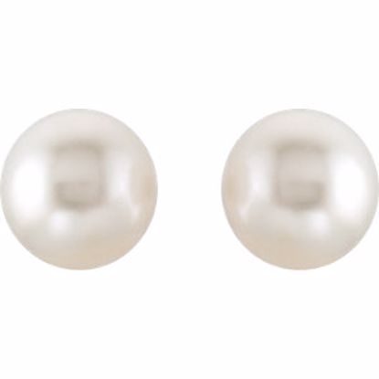 62955:2939370:P 18kt Yellow 15mm South Sea Cultured Pearl Earrings 
