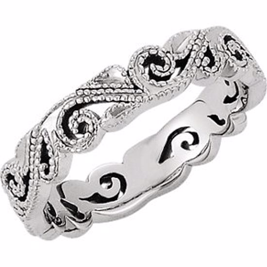 50539:100035:P Platinum 4.5mm Band Size 6.5