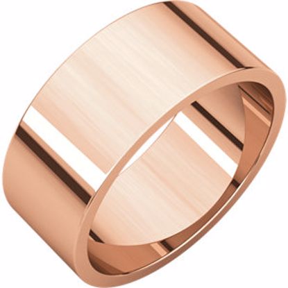 F10:45068:P 14kt Rose 8mm Flat Band