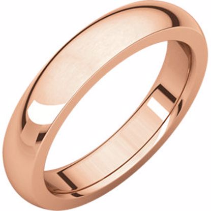 IRH6:259894:P 14kt Rose 4 mm Heavy comfort Fit Band