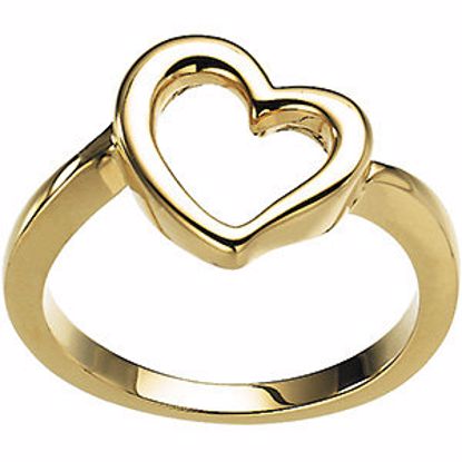 50698:100001:P Open Heart Ring