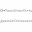 CH804:100100:P Sterling Silver 6mm Heart Link 7.25" Chain
