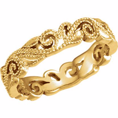 50539:100023:P 10kt Yellow 4.5mm Band Size 7.5