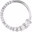65395:100200:P 14kt White 1/5 CTW Diamond Circle Journey Pendant