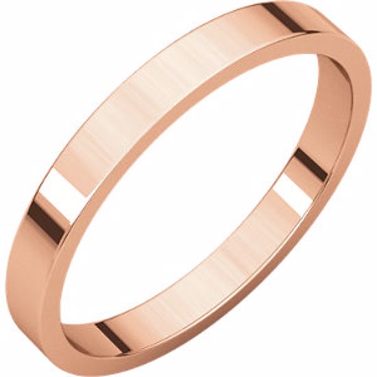 F6:1949:P 14kt Rose 2.5mm Flat Band