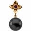 65121:100100:P 14kt Yellow 12mm Tahitian Cultured Pearl & Ruby Pendant