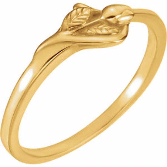 R16606KIT:143375:P 14kt Yellow Size 04.00 The Unblossomed Rose® Ring