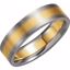 5989:156929:P 14kt Yellow & White 6mm Band Size 14