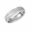 5731:220001:P 14kt White 6mm Comfort-Fit Milgrain Band with Florentine Finish Size 8