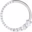 65395:100012:P 14kt White 1/2 CTW Diamond Circle Journey Pendant