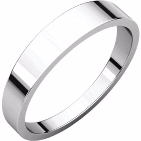 FT5:148259:P Platinum 4mm Flat Tapered Band
