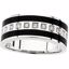 65517:60001:P 14kt White Onyx & 1/5 CTW Diamond Ring Size 11