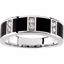 65518:60001:P 14kt White Onyx & 1/4 CTW Diamond Ring Size 11