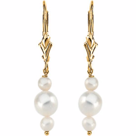 65766:60001:P Freshwater Cultured Pearl Earrings
